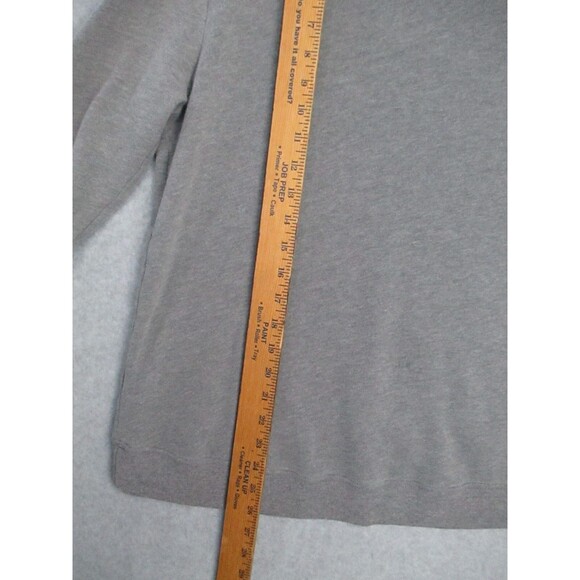 Abercrombie and Fitch Hoodie Large Gray Pocket Pullover Sweatshirt Spell Out - Picture 9 of 13